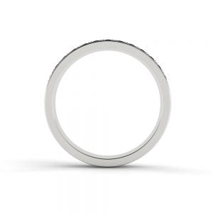 Refined Sleek-Edge Pave Ring