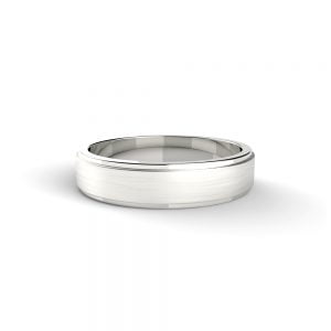 Satin Beveled Ring