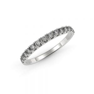 Dazzling Pave Set Diamond Wedding Band (2.00mm)