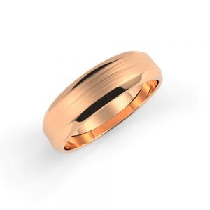 Textured Finished Beveled Edge Ring