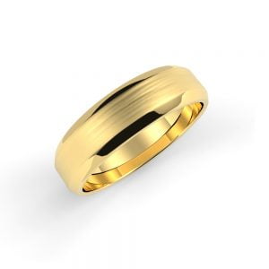 Textured Finished Beveled Edge Ring