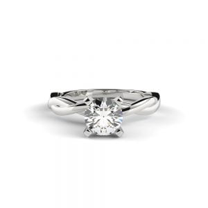 Eternity Spiral Diamond Engagement Ring