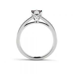 Floral Tulip Diamond Engagement Ring