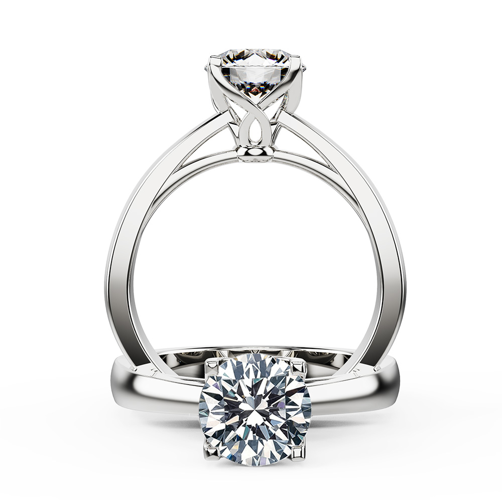 Kwiat | Engagement Ring with an Oval Diamond and Pear Side Stones in  Platinum - Kwiat