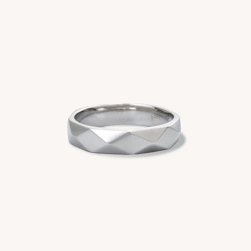 Facet Wedding Band