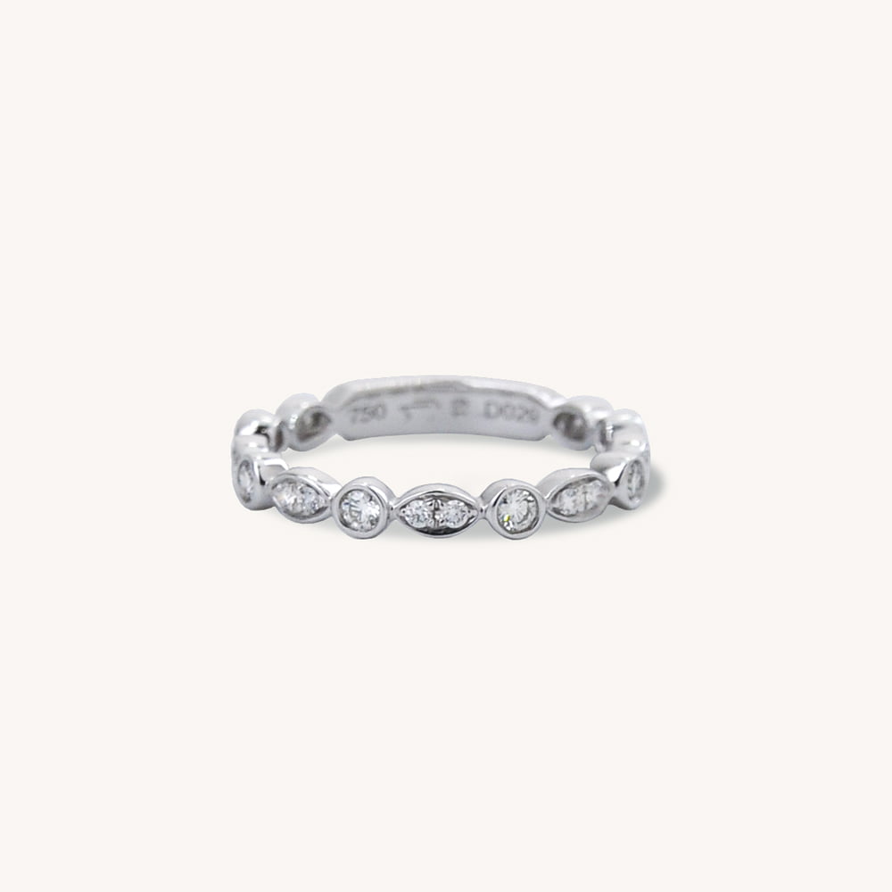 Marquise Dot Diamond Band