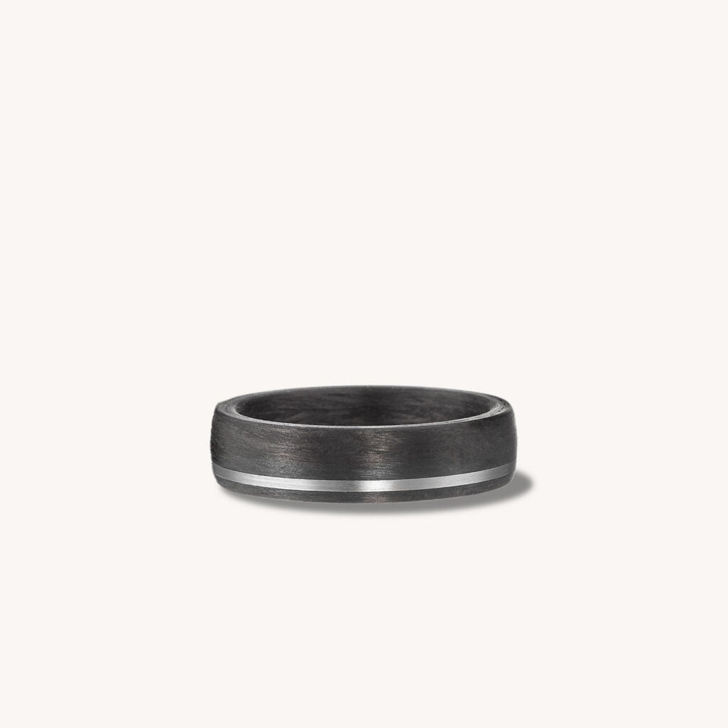 Carbon Fiber and Palladium Ring 6.00mm