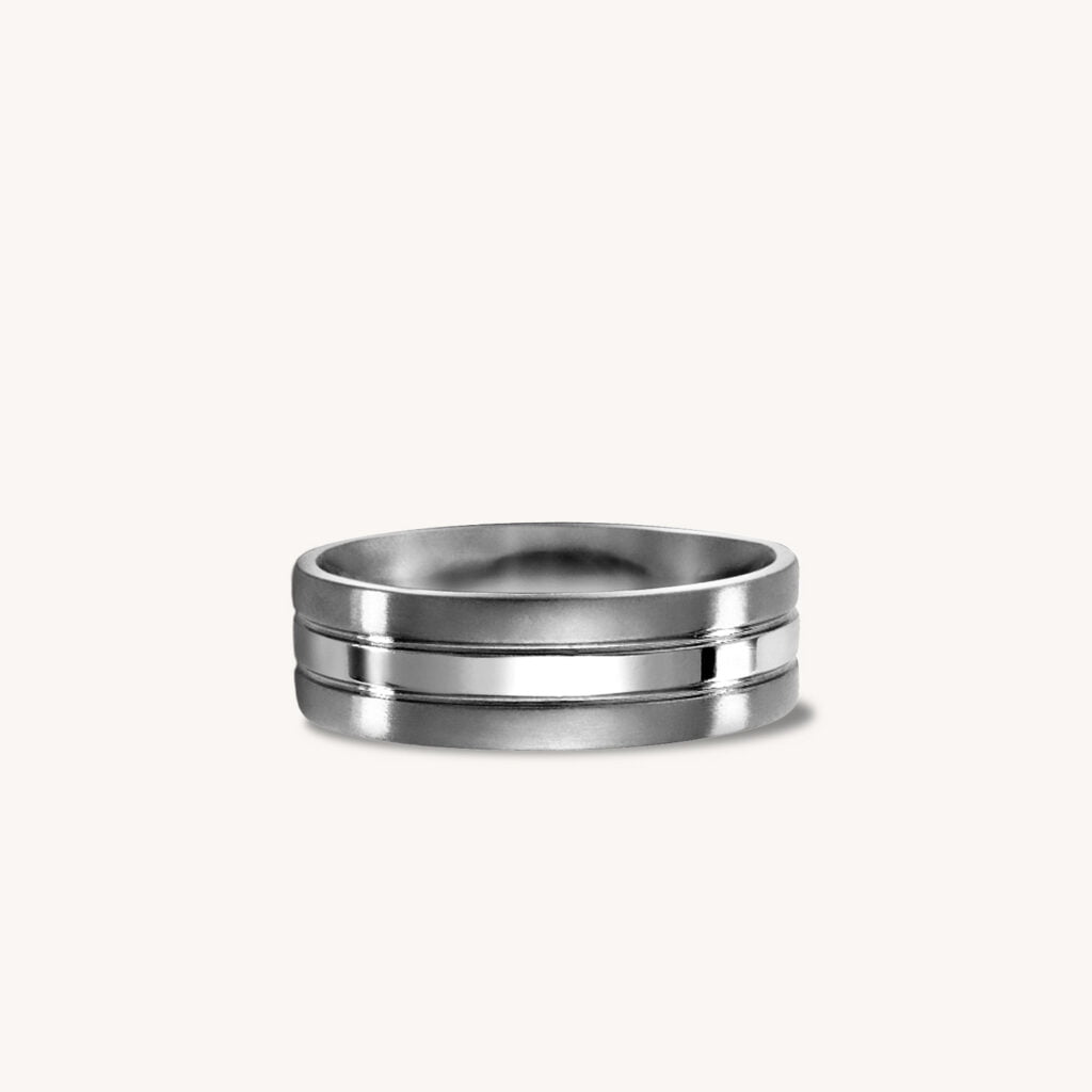 Triple-Tier Titanium Ring