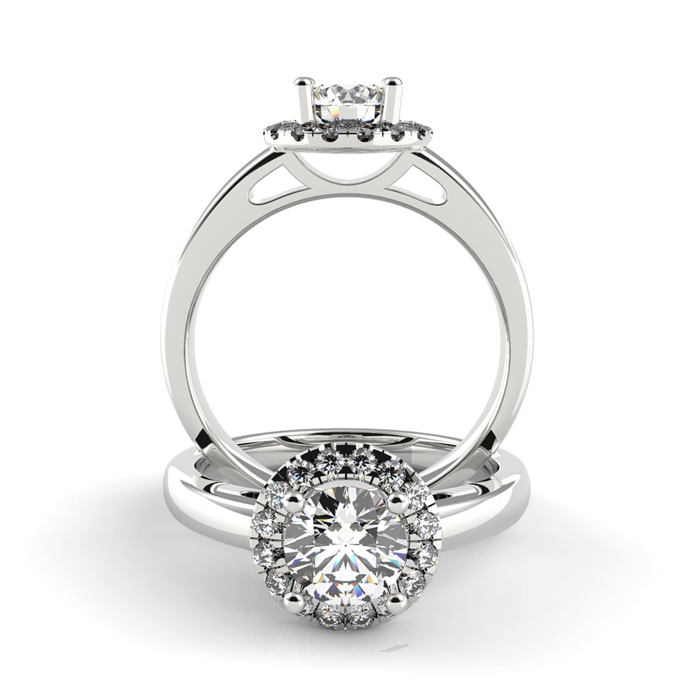 Classic Diamond Halo Ring