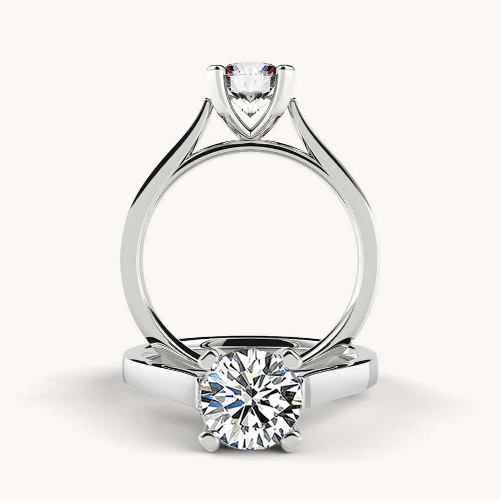 Valiant Cathedral Diamond Engagement Ring
