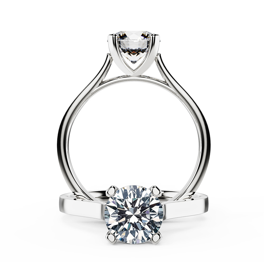 Valiant Cathedral Diamond Engagement Ring