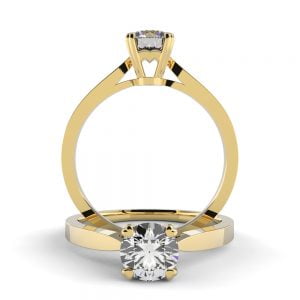 Delicate Love-Mark Diamond Engagement Ring