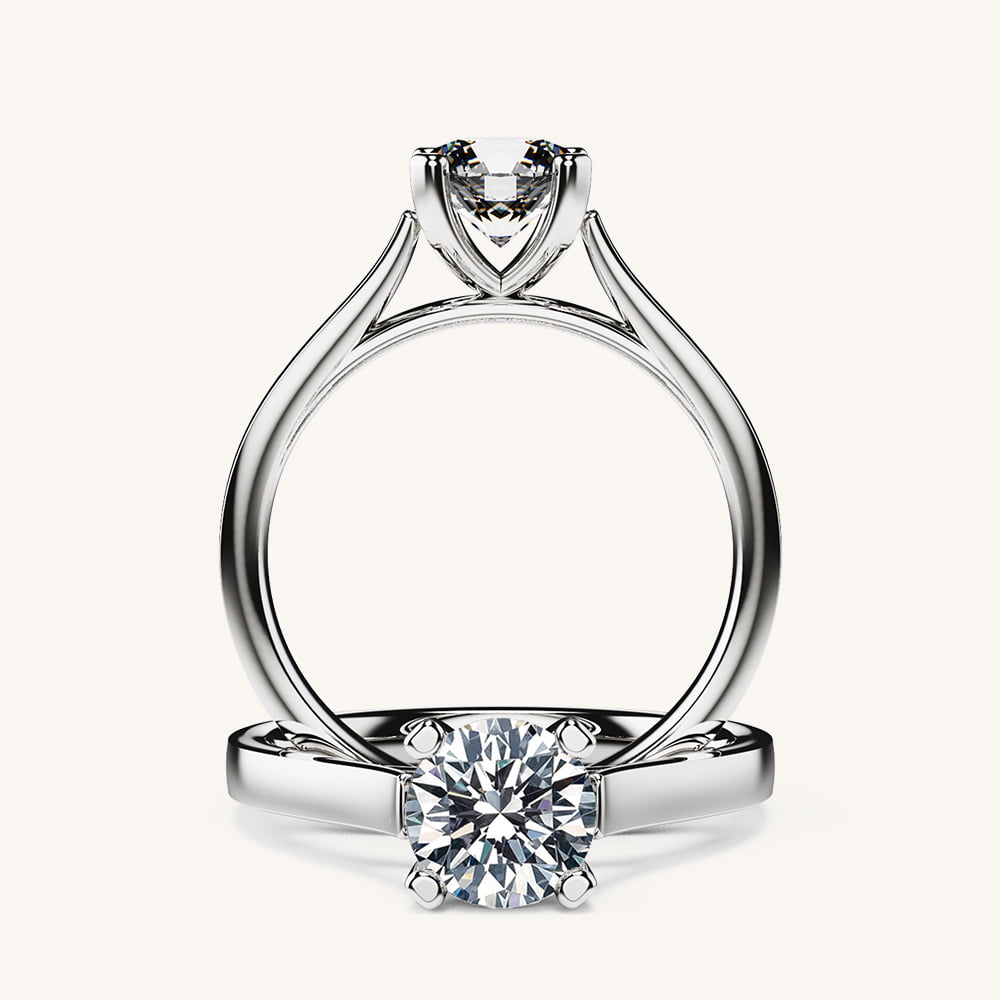 Valiant Cathedral Diamond Engagement Ring
