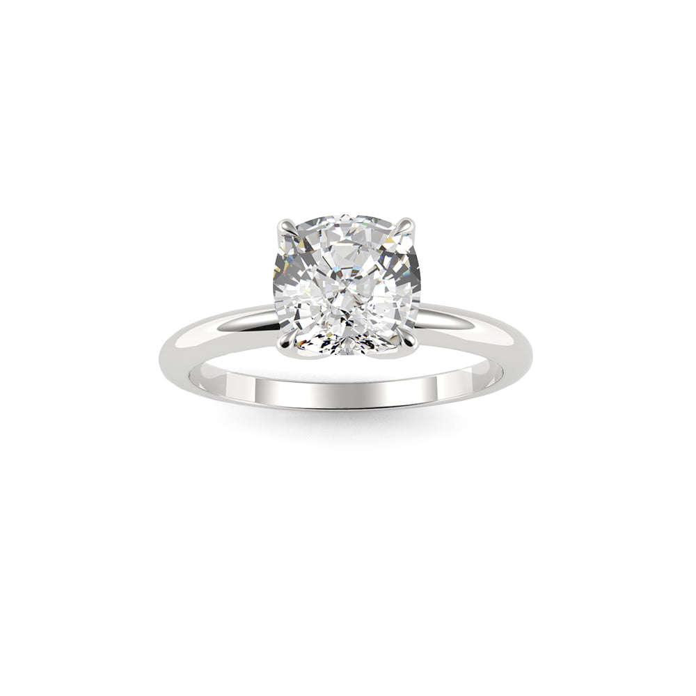 Four Petal Cushion Diamond Engagement Ring - Tailored Jewel