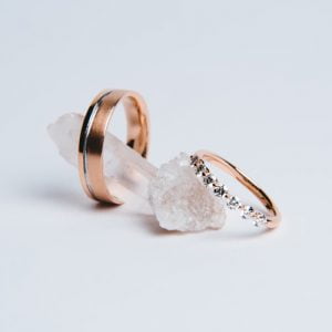 Floating Diamond & Slit Band