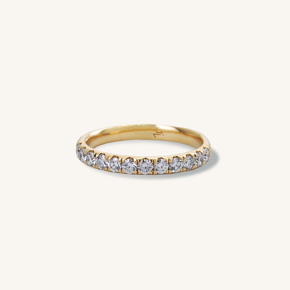 Dazzling Pave Set Diamond Wedding Band
