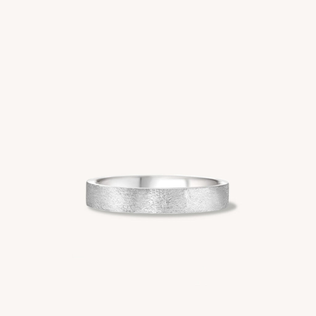 Wirebrushed Finish Stainless Steel Ring