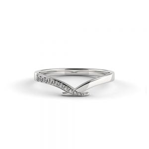 Cross Intertwined Diamond Band