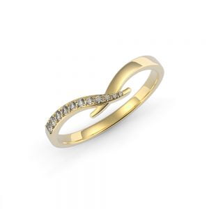 Cross Intertwined Diamond Band