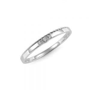 DualTone Twist Slit Diamond Band