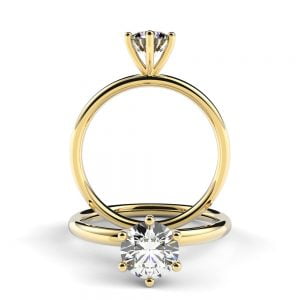 Claw Prong Diamond Engagement Ring