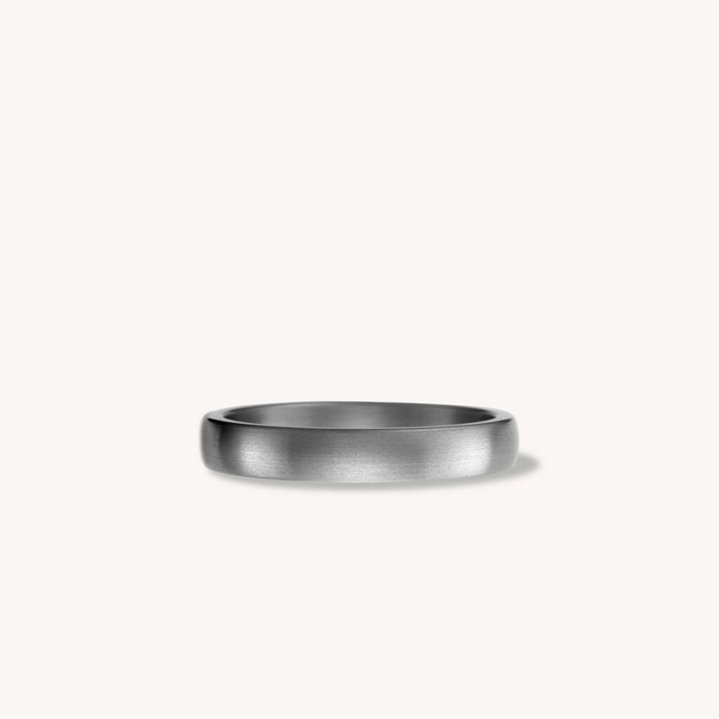 Matte Slight Dome Titanium Ring