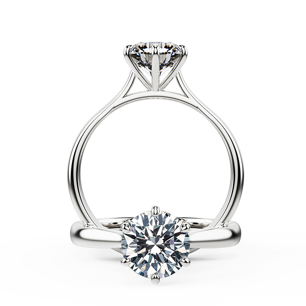 Graceful Diamond Engagement Ring