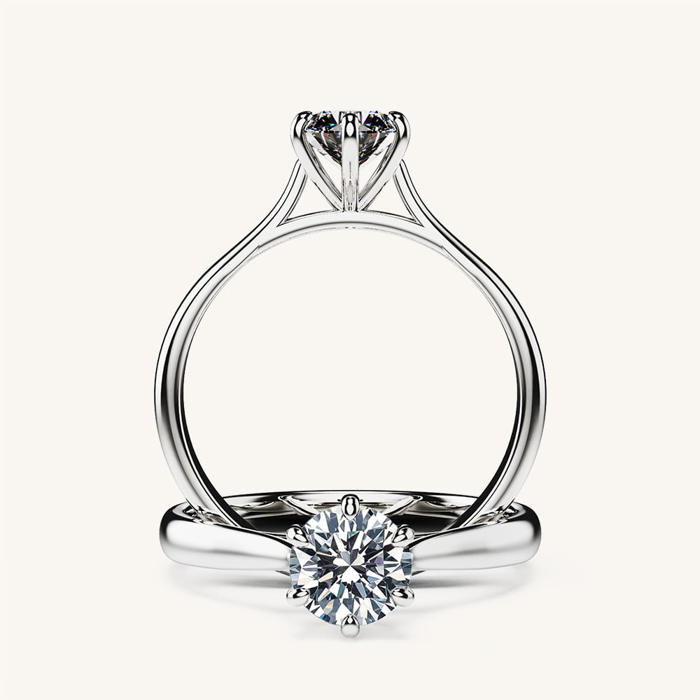 Graceful Diamond Engagement Ring