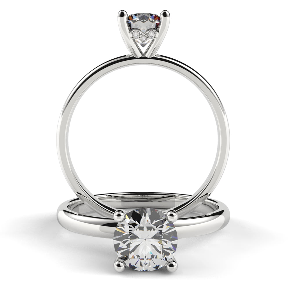 Secret Heart Diamond Engagement Ring
