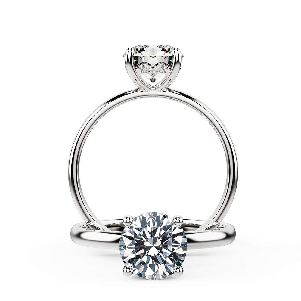 Secret Heart Diamond Engagement Ring