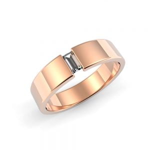Classic Baguette Diamond Band + Baguette Cut Diamond Band