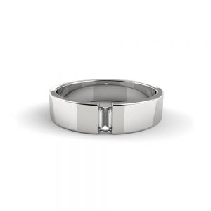 Classic Baguette Diamond Band + Baguette Cut Diamond Band