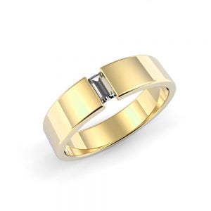 Classic Baguette Diamond Band + Baguette Cut Diamond Band