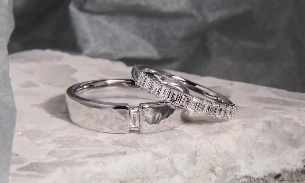 WRS WEDDING RING SET Two Rings His Hers Wedding Ring Sets Couples India |  Ubuy