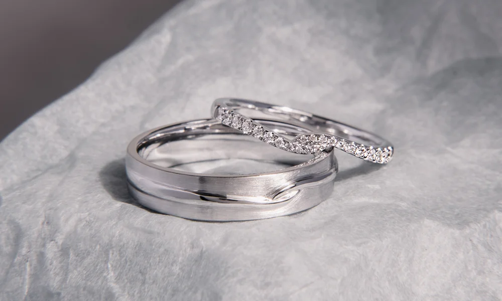 His and Hers: Couple Wedding Band/Ring Sets