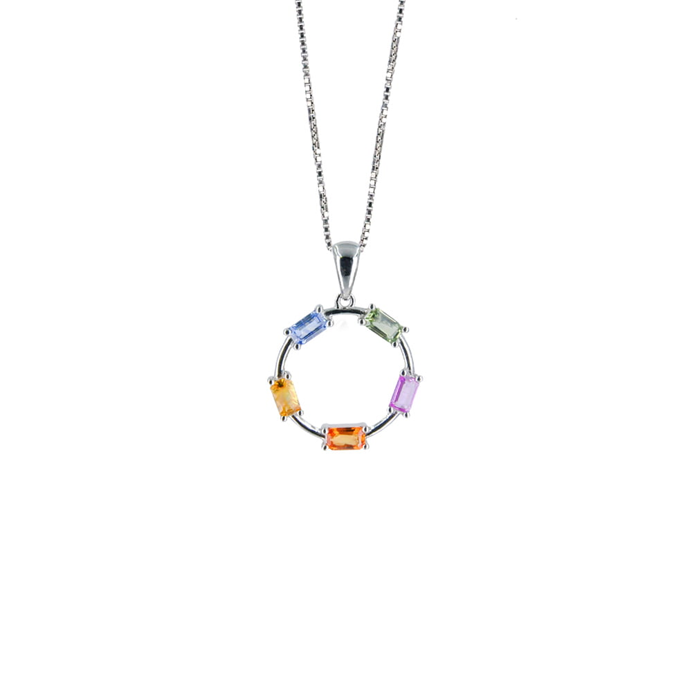 Multicolour Unity Sapphire Necklace