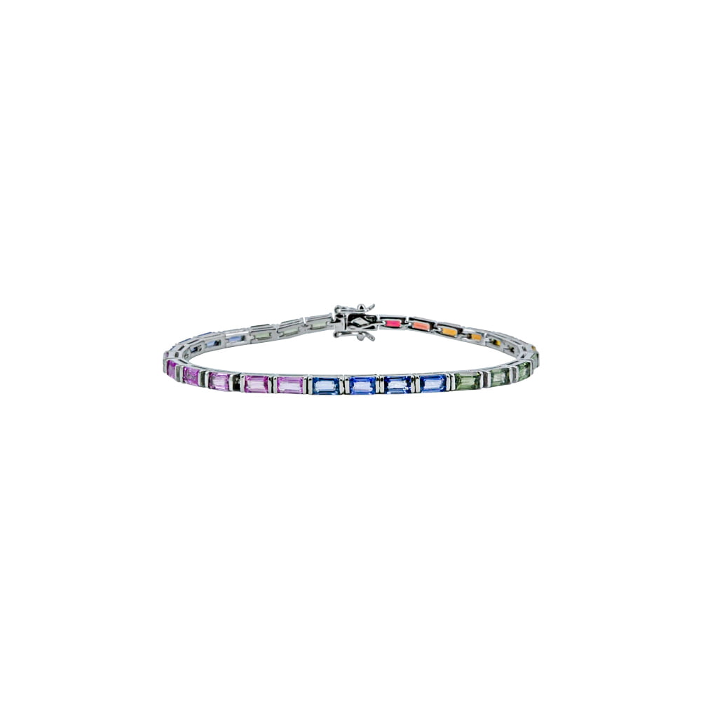 Infinity Sapphire Bracelet Medium
