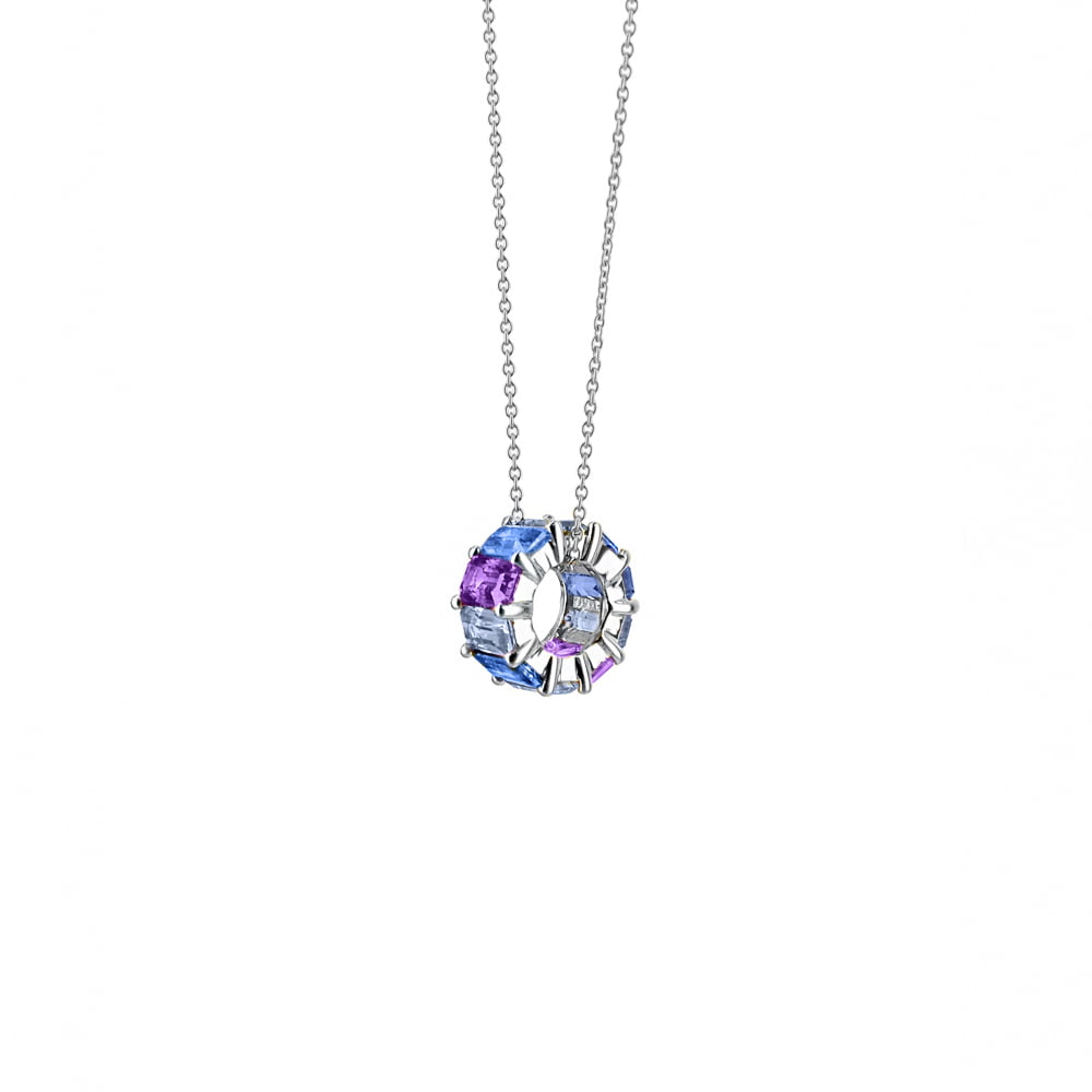 Circle of Eternity Sapphire Necklace