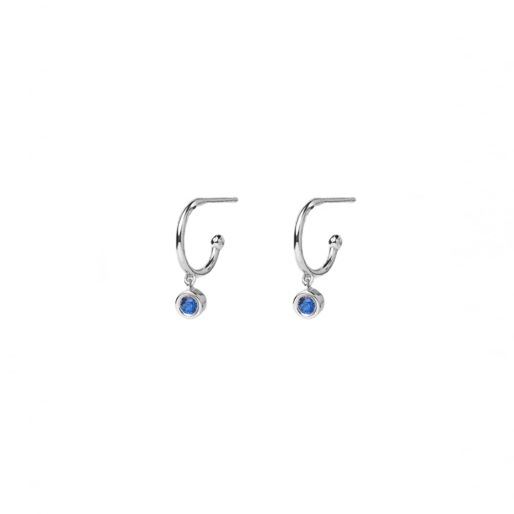 Sapphire Bezel-Set Earrings
