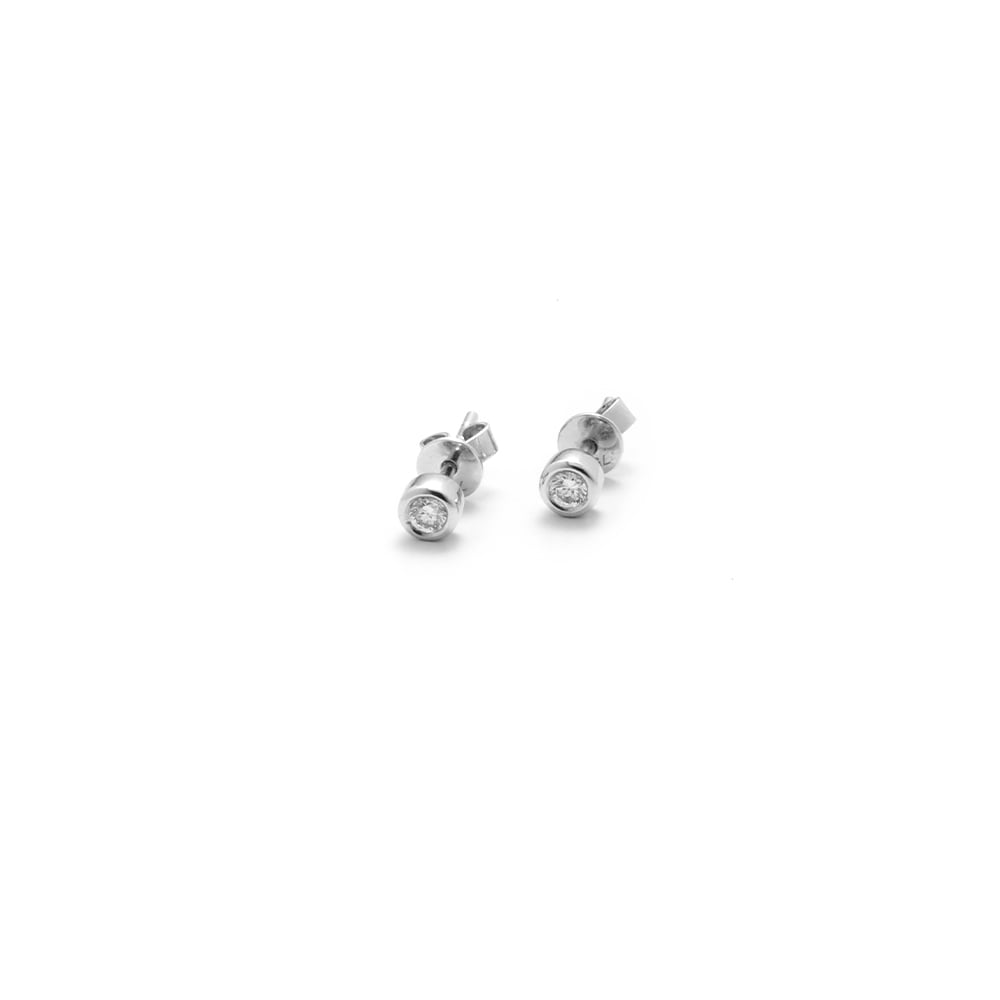 Lab Grown Diamond Earrings in White Gold