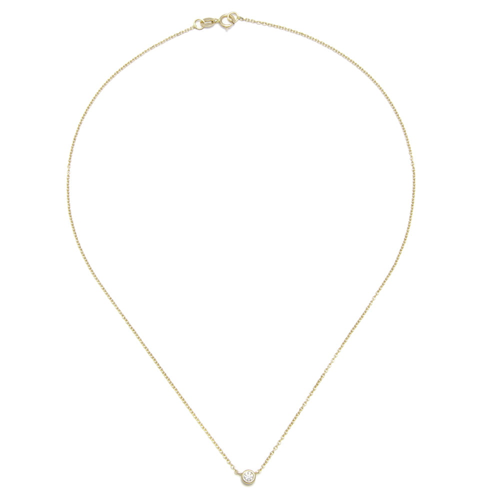 Lab-Grown Diamond Necklace in Yellow Gold