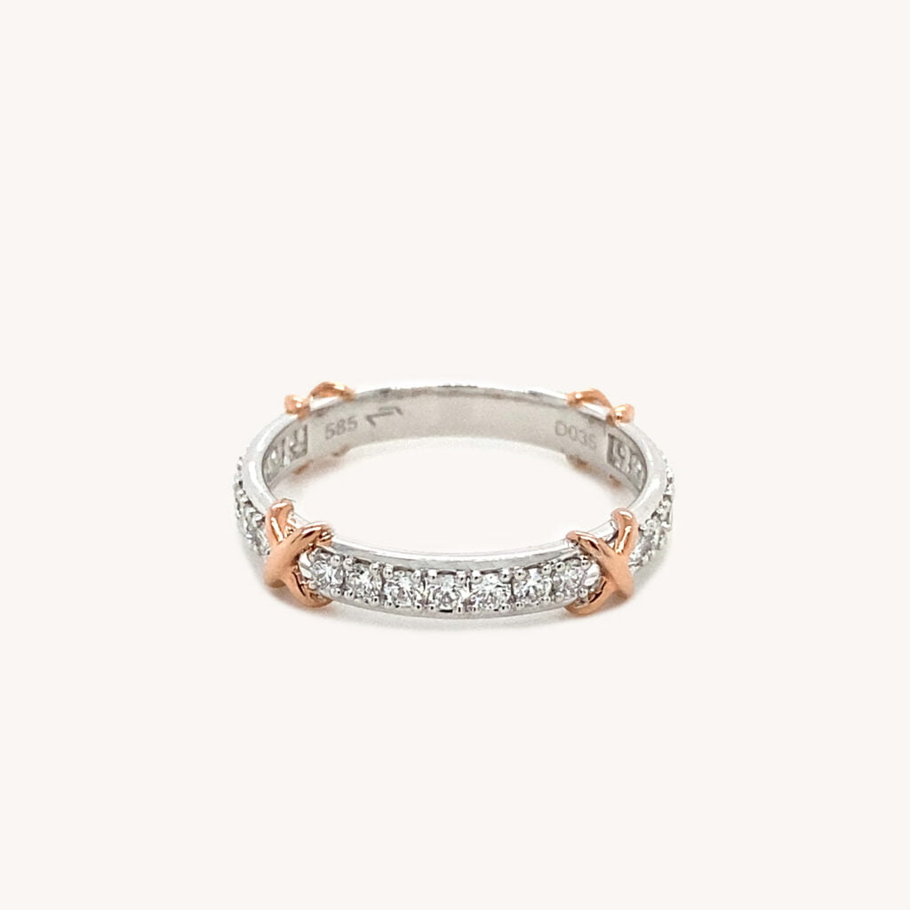 Dualtone Knot Diamond Band