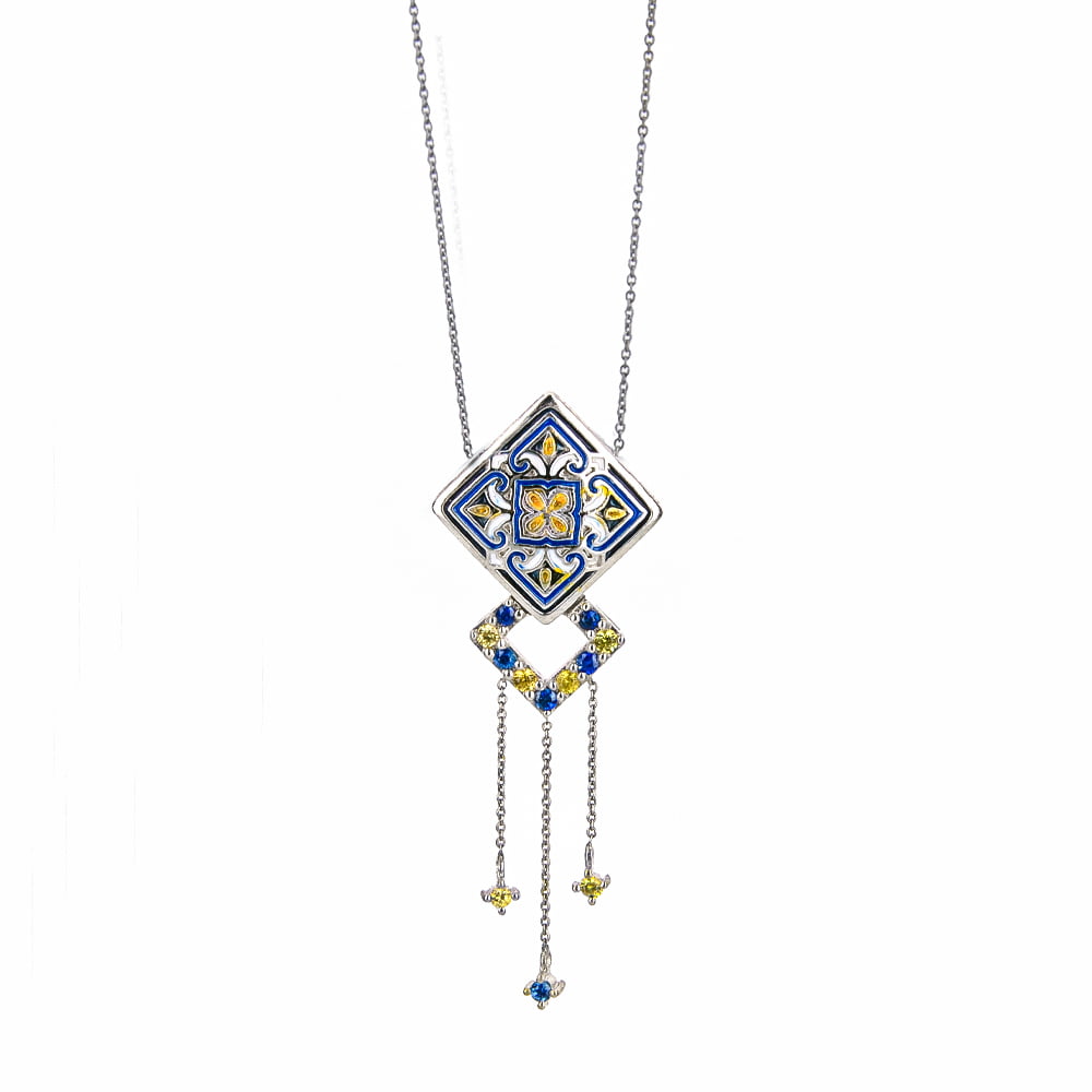 Kebaya Sapphire Drop Necklace