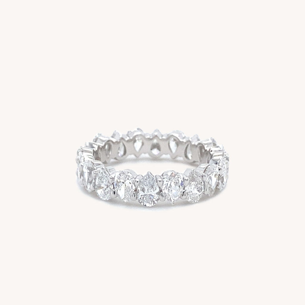 Pear Eternity Diamond Band