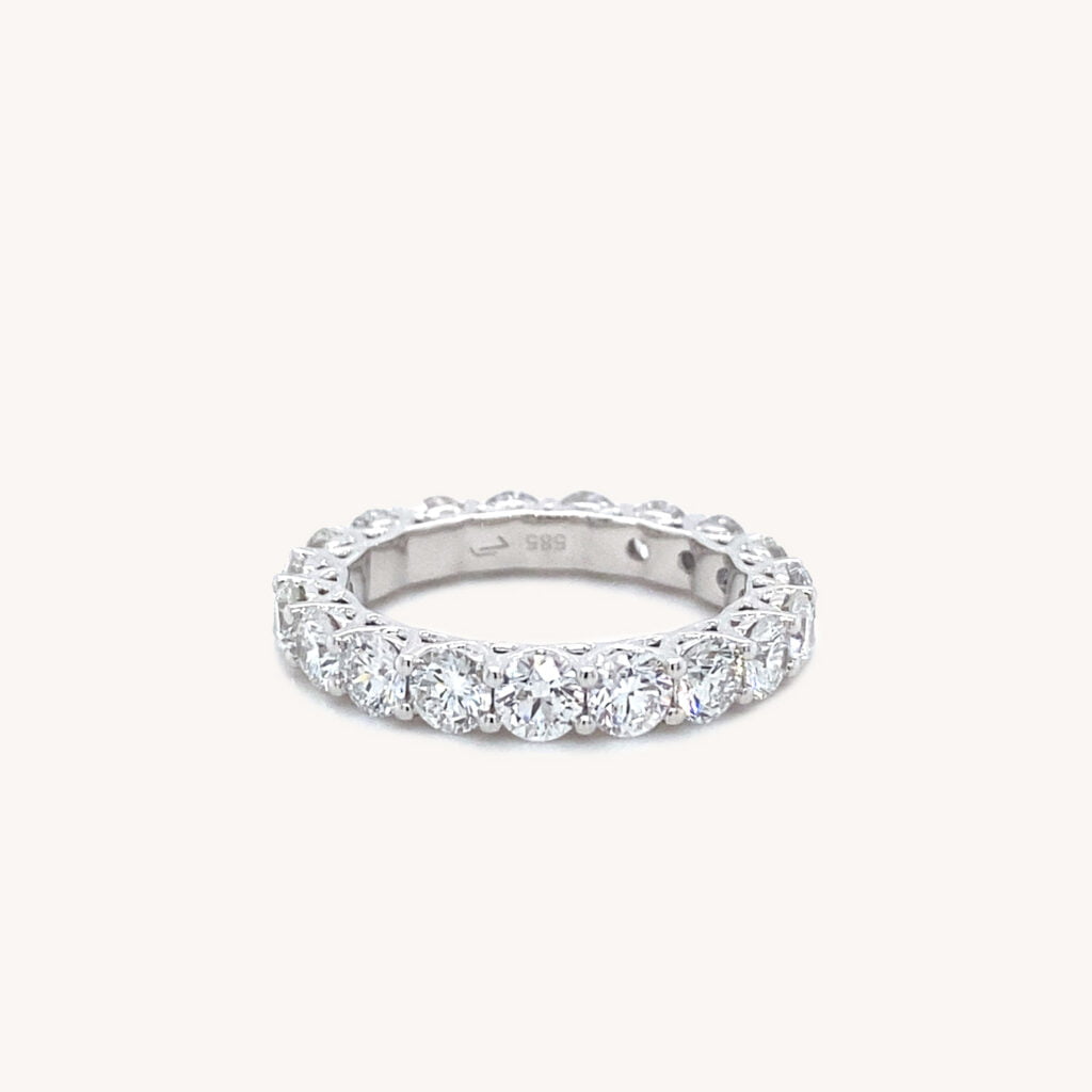 Trellis Eternity Round Diamond Band